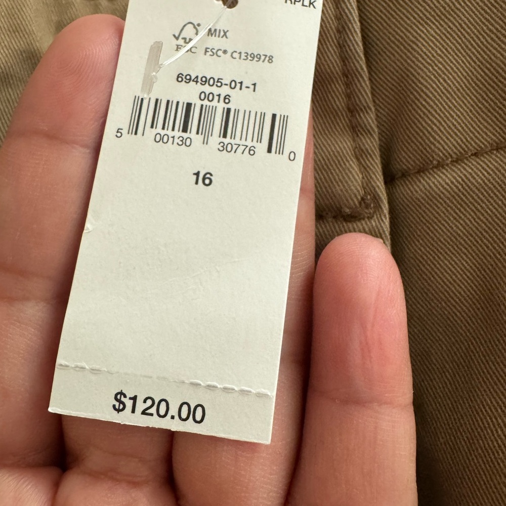 BANANA REPUBLIC RELAXED PLEATED CHINO - Picture 5 of 6